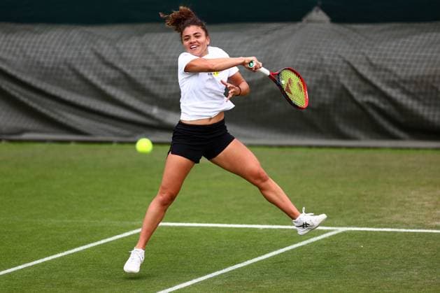 Jasmine Paolini practises Wimbledon Tennis Championships, Day 12, The All England Lawn Tennis and Croquet Club, London, UK - 12 Jul 2024  Copyright: xJamesxMarsh Shutterstockx 14581884u