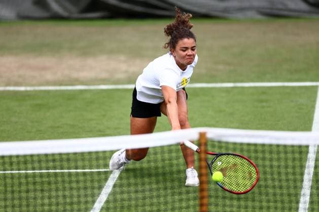 Jasmine Paolini practises Wimbledon Tennis Championships, Day 12, The All England Lawn Tennis and Croquet Club, London, UK - 12 Jul 2024  Copyright: xJamesxMarsh Shutterstockx 14581884z