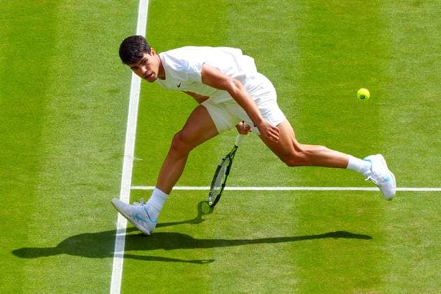 Carlos Alcaraz during his semi final match Wimbledon Tennis Championships, Day 12, The All England Lawn Tennis and Croquet Club, London, UK - 12 Jul 2024  Copyright: xJavierxGarcia Shutterstockx 14581882bc