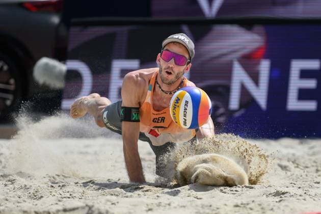Beach Pro Tour - Elite 16 Vienna, 12.07.2024, Wien Clemens Wickler (GER); Beach Pro Tour - Elite 16 Vienna, Wien am 12.07.2024 Copyright: xBEAUTIFULxSPORTS PeterxWeberx