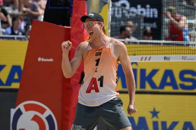 Beach Pro Tour - Elite 16 Vienna, 12.07.2024, Wien Nils Ehlers (GER); Beach Pro Tour - Elite 16 Vienna, Wien am 12.07.2024 Copyright: xBEAUTIFULxSPORTS PeterxWeberx