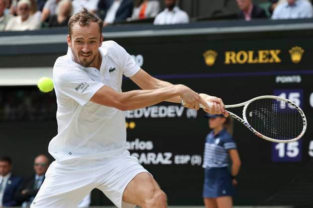 Daniil Medvedev Tennis - Wimbledon 2024 - Grand Slam ITF ATP, Tennis Herren WTA, Tennis Damen - AELTC - London - - Great Britain - 12 July 2024. Copyright: xJuergenxHasenkopfx