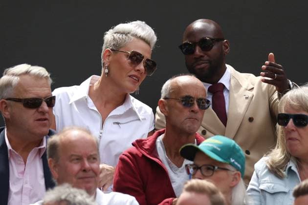 Pink watches Carlos Alcaraz of Spain Wimbledon Tennis Championships, Day 12, The All England Lawn Tennis and Croquet Club, London, UK - 12 Jul 2024  Copyright: xEllaxLing Shutterstockx 14581887u