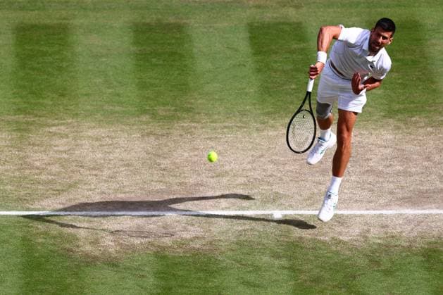 Novak Djokovic during his semi final match Wimbledon Tennis Championships, Day 12, The All England Lawn Tennis and Croquet Club, London, UK - 12 Jul 2024  Copyright: xJamesxMarsh Shutterstockx 14581884ec