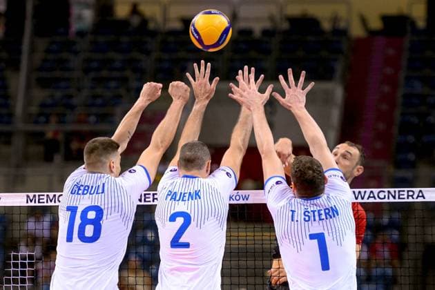 KRAKOW 12.07.2024 SIATKOWKA XXI MEMORIAL HUBERTA JERZEGO WAGNERA --- VOLLEYBALL XX1 HUBERT JERZY WAGNER MEMORIAL TOURNAMENT SLOWENIA - NIEMCY - SLOVENIA - GERMANY N Z KLEMEN CEBULJ ALAN PAJENK TONCEK STERN FOT. PAWEL PIOTROWSKI 400mm.pl NEWSPIX.PL --- Newspix.pl  20240712_PAP014