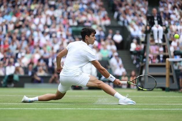 Carlos Alcaraz defeated Daniil Medvedev TENNIS : Wimbledon 2024 -12 07 2024 AntoineCouvercelle Panoramic 