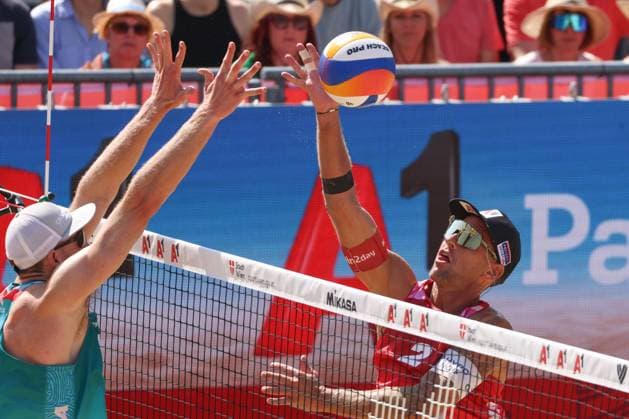 BEACHVOLLEYBALL - Beach Pro Vienna VIENNA,AUSTRIA,13.JUL.24 - Beach volleyball, Beachvolleyball - A1 Beach Pro Vienna. Image shows Alexander Horst (AUT).  GEPAxpictures xMathiasxMandl