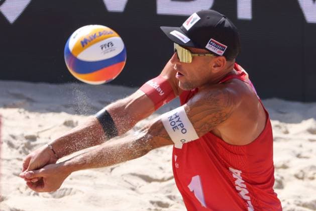 BEACHVOLLEYBALL - Beach Pro Vienna VIENNA,AUSTRIA,13.JUL.24 - Beach volleyball, Beachvolleyball - A1 Beach Pro Vienna. Image shows Alexander Horst (AUT).  GEPAxpictures xMathiasxMandl