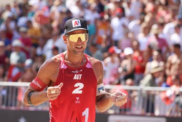 BEACHVOLLEYBALL - Beach Pro Vienna VIENNA,AUSTRIA,13.JUL.24 - Beach volleyball, Beachvolleyball - A1 Beach Pro Vienna. Image shows Alexander Horst (AUT).  GEPAxpictures xMathiasxMandl