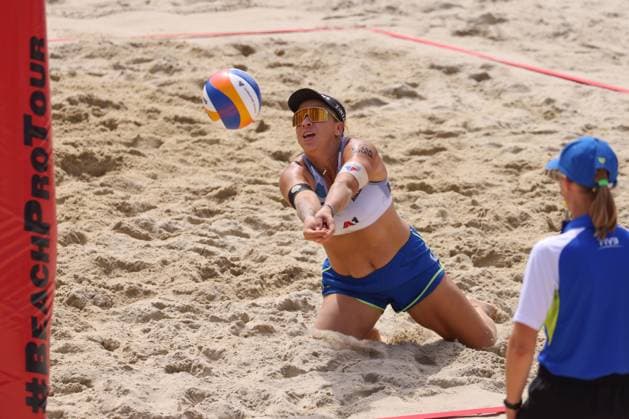 BEACHVOLLEYBALL - Beach Pro Vienna VIENNA,AUSTRIA,13.JUL.24 - Beach volleyball, Beachvolleyball - A1 Beach Pro Vienna. Image shows Rebecca Cavalcante Barbosa Da Silva (BRA).  GEPAxpictures xMathiasxMandl
