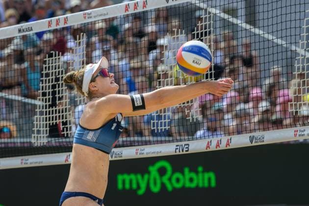 Beach Pro Tour - Elite 16 Vienna, 13.07.2024, Wien Svenja Mueller (GER); Beach Pro Tour - Elite 16 Vienna, Wien am 13.07.2024 Copyright: xBEAUTIFULxSPORTS PeterxWeberx