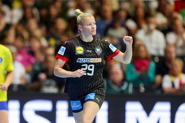 Antje Doell (Germany) jubelt, Friendly match, Germany vs Brazil, Westfalenhalle, 13.07.2024, Dortmund, Deutschland.