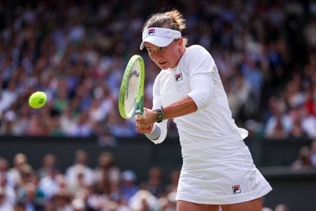 Barbora Krejcikova during the Ladies Singles Final Wimbledon Tennis Championships, Day 13, The All England Lawn Tennis and Croquet Club, London, UK - 13 Jul 2024  Copyright: xEllaxLing Shutterstockx 14584811ap