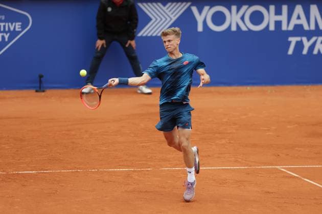 Tennis Herren ATP, Tennis Herren Tennis Herren Tour 500 European Open Hamburg, Hamburg Open ATP 500 2024 Qualifikationsrunde , 13.07.2024, Marvin Moeller (GER) spielt eine Vorhand. Copyright: FernandoxSoares