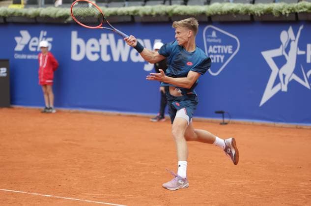 Tennis Herren ATP, Tennis Herren Tennis Herren Tour 500 European Open Hamburg, Hamburg Open ATP 500 2024 Qualifikationsrunde , 13.07.2024, Marvin Moeller (GER) spielt eine Vorhand. Copyright: FernandoxSoares