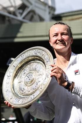 Barbora Krejcikova, CZE, after final of 2024 All England Lawn Tennis Championships at Wimbledon, womens singles, London, 13 07 2024; -