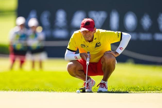 July 13, 2024, Cadiz, Cadiz, SPAIN: Sergio Garcia of Fireball team in action during day two of the LIV Golf Andalucia at Golf Club Royal of Valderrama on July 13, 2024 in Cadiz, Spain. Cadiz SPAIN - ZUMAa181 20240713_zaa_a181_076 Copyright: xJoaquinxCorcherox