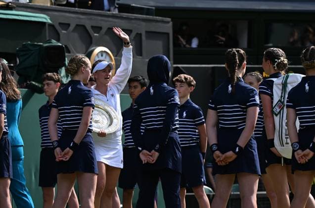 2024 Wimbledon Barbora Krejcikova (CZE) winning her first Wimbledon Single Titel