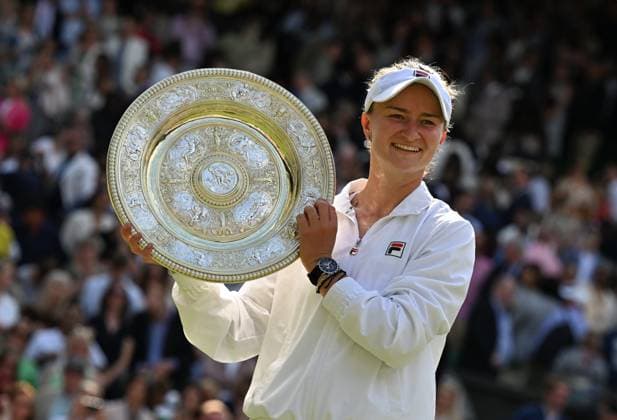 2024 Wimbledon Barbora Krejcikova (CZE) winning her first Wimbledon Single Titel