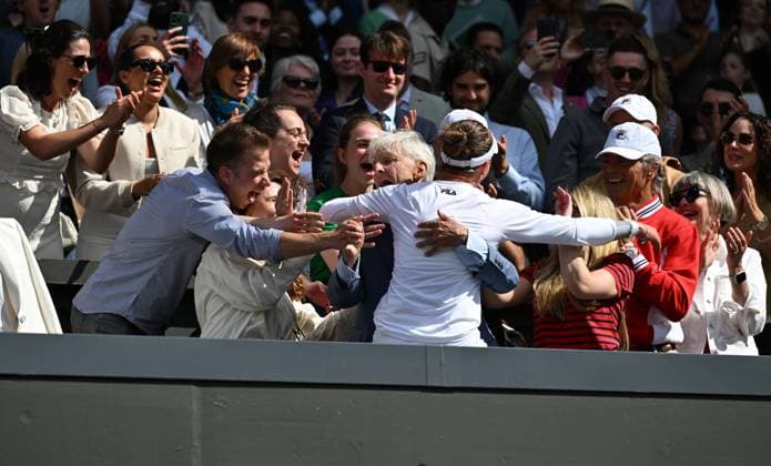 2024 Wimbledon Barbora Krejcikova (CZE) winning her first Wimbledon Single Titel