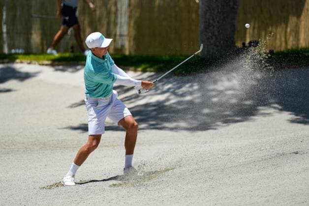 July 13, 2024, Cadiz, Cadiz, SPAIN: Joaquin Niemann of Torque team in action during day two of the LIV Golf Andalucia at Golf Club Royal of Valderrama on July 13, 2024 in Cadiz, Spain. Cadiz SPAIN - ZUMAa181 20240713_zaa_a181_084 Copyright: xJoaquinxCorcherox