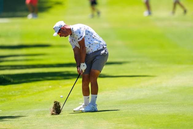 July 13, 2024, Cadiz, Cadiz, SPAIN: Lucas Herbert of Ripper team in action during day two of the LIV Golf Andalucia at Golf Club Royal of Valderrama on July 13, 2024 in Cadiz, Spain. Cadiz SPAIN - ZUMAa181 20240713_zaa_a181_155 Copyright: xJoaquinxCorcherox