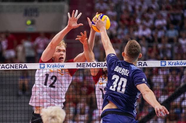 13.07.2024 KRAKOW UL. LEMA 7 ( POLAND ) SIATKOWKA MEZCZYZN ( MEN S VOLLEYBALL ) XXI MEMORIAL HUBERTA JERZEGO WAGNERA MECZ POLSKA - NIEMCY ( GAME POLAND - GERMANY ) NZ ANTON BREHME BARTLOMIEJ BOLADZ FOTO BORYS GOGULSKI CYFRASPORT NEWSPIX.PL --- Newspix.pl  20240713_CSBG_0065