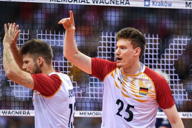 KRAKOW 13.07.2024 SIATKOWKA XXI MEMORIAL HUBERTA JERZEGO WAGNERA --- VOLLEYBALL XXI HUBERT JERZY WAGNER MEMORIAL TOURNAMENT POLSKA - NIEMCY POLAND - GERMANY N Z LUKAS MAASE FOT. MICHAL PLASZYK 400mm.pl NEWSPIX.PL --- Newspix.pl  20240713_PLA_053
