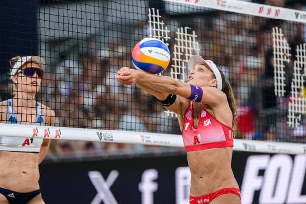 Beach Pro Tour - Elite 16 Vienna, 13.07.2024, Wien Annouk Verge-Depre (SUI); Beach Pro Tour - Elite 16 Vienna, Wien am 13.07.2024 Copyright: xBEAUTIFULxSPORTS PeterxWeberx