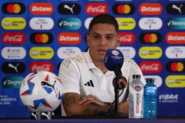Colombia s midfielder Juan Fernando Quintero during a training session ahead the match against Argentina for the Copa America USA 2024 final match, at Florida International University (FIU), Miami, on July 13, 2024. MIAMI UNITED STATES Copyright: xALEJANDROxPAGNIx