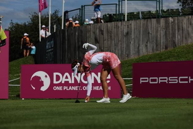 EVIAN-LES-BAINS, FRANCE - 13.07.2024: Jenny Shin (KOR) of The Amundi Evian Championship at the Evian Resort Golf Club on July 13, 2023 in Evian-les-Bains, France.