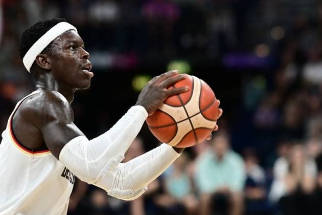 Basketball I Herren I Länderspiel I Testspiel I Deutschland - Niederlande I 13.7.2024 Dennis Schröder (17, Deutschland) immer fokussiert Hamburg Barclays Arena Hamburg Deutschland Copyright: xLobeca AndreasxHannigx