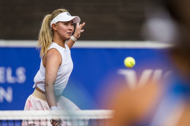 240714 Peangtarn Plipuech of Thailand during the double final of Nordea Open day 7 on July 14, 2024 in Bastad. Photo: Niclas Jönsson BILDBYRAN COP 273 NO0280 tennis dam WTA, Tennis Damen nordea open bastad dag 7 bbeng final double final Copyright: NICLASxJÖNSSON BB240714NO009