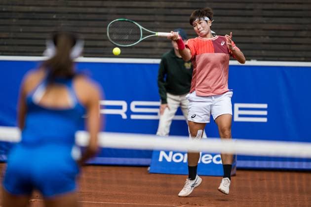 240714 Tsao Chia-yi of Taiwan during the double final of Nordea Open day 7 on July 14, 2024 in Bastad. Photo: Niclas Jönsson BILDBYRAN COP 273 NO0280 tennis dam WTA, Tennis Damen nordea open bastad dag 7 bbeng final double final Copyright: NICLASxJÖNSSON BB240714NO019