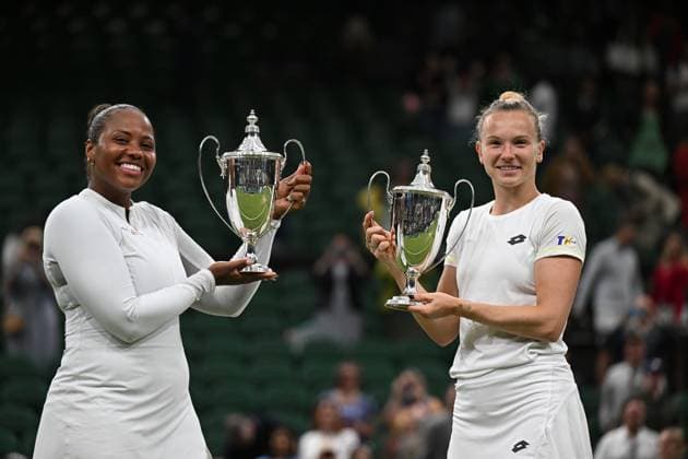 2024 Wimbledon Ladies Doubles Final Katerina Siniakova (CZE) Taylor Townsend (USA) vs Gabriela Dabrowski (CAN) Erin Routliffe (NZL) Winner: Katerina Siniakova (CZE) Taylor Townsend (USA)