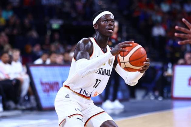 Basketball I Herren I Testspiel I Deutschland - Niederlande I 13.07.2024 Dennis Schröder (17, Deutschland) Hamburg Barclaycard Arena Hamburg Copyright: xLobeca RHx