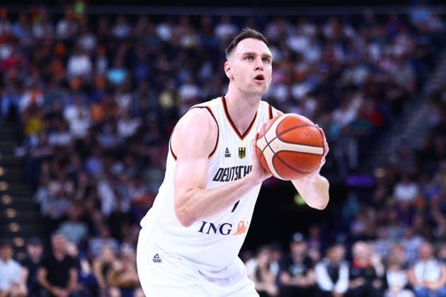Basketball I Herren I Testspiel I Deutschland - Niederlande I 13.07.2024 Johannes Voigtmann (2, Deutschland) Hamburg Barclaycard Arena Hamburg Copyright: xLobeca RHx
