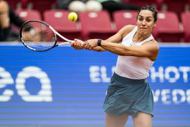 240714 Martina Trevisan of Italy during the final of Nordea Open day 7 on July 14, 2024 in Bastad. Photo: Niclas Jönsson BILDBYRAN COP 273 NO0280 tennis dam WTA, Tennis Damen nordea open bastad dag 7 bbeng final double final Copyright: NICLASxJÖNSSON BB240714NO035