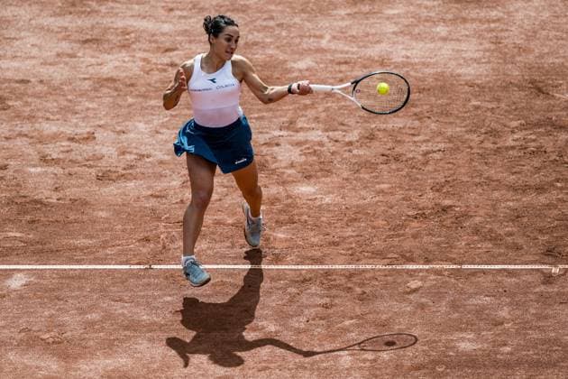 240714 Martina Trevisan of Italy during the final of Nordea Open day 7 on July 14, 2024 in Bastad. Photo: Niclas Jönsson BILDBYRAN COP 273 NO0280 tennis dam WTA, Tennis Damen nordea open bastad dag 7 bbeng final double final Copyright: NICLASxJÖNSSON BB240714NO045