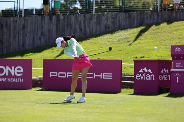 EVIAN-LES-BAINS, FRANCE - 14.07.2024: Pajaree Anannarukarn (THA) of The Amundi Evian Championship at the Evian Resort Golf Club on July 1, 2023 in Evian-les-Bains, France.