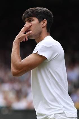 Carlos Alcaraz of Spain Wimbledon Tennis Championships, Day 14, The All England Lawn Tennis and Croquet Club, London, UK - 14 Jul 2024  Copyright: xEllaxLing Shutterstockx 14584816ad