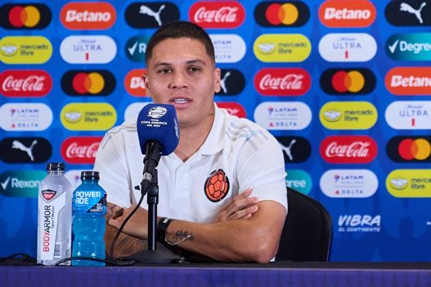 RECORD DATE NOT STATED Copa America USA 2024 Colombia Training and press conference, PK, Pressekonferenz Nestor Lorenzo head coach of Colombia during press conference ahead of final match against Argentina as part of CONMEBOL Copa America USA 2024 at Hard Rock Stadium on July 13, 2024 in Miami Gardens, United States. MIAMI GARDENS FLORIDA UNITED STATES  Copyright: xJosexLuisxMelgarejox 20240713164609_CA_F_2024_COL_PRESS_LORENZO24