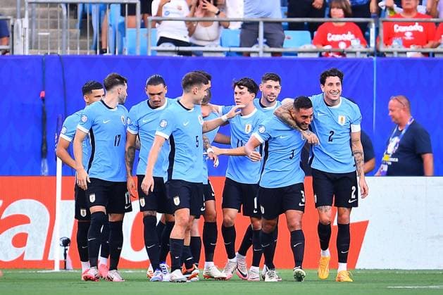 RECORD DATE NOT STATED Copa America USA 2024 Canada vs Uruguay - Third Place Rodrigo Betancur celebrates his goal 0-1 of Uruguay during third place match between Canada and Uruguay as part of CONMEBOL Copa America USA 2024 at Bank of America Stadium on July 13, 2024 in Charlotte, North Carolina, United States. CHARLOTTE NORTH CAROLINA UNITED STATES  Copyright: xAdrianxMaciasx 20240713191736_CA_3P_2024_CAN_URU_BETANCUR30