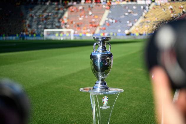 BERLIN, GERMANY - 14 JULY, 2024: Trophy, The football match of Final EURO 2024 Spain vs England at Olympic Stadium  Copyright: xVITALIIxKLIUIEVx