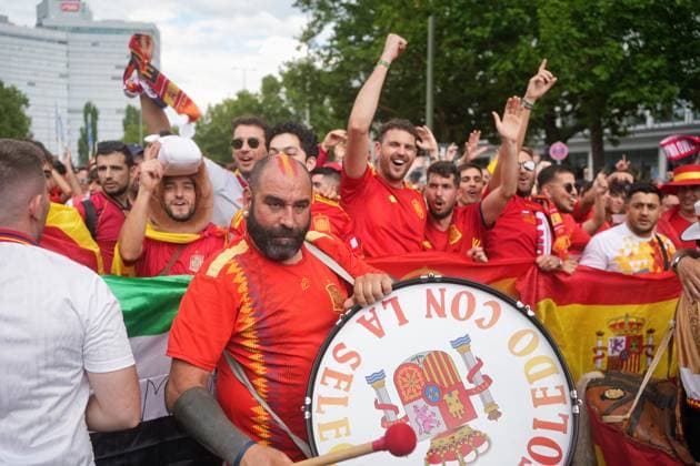 14.07.2024,Berlin,Impressionen vor dem Beginn des Uefa EM Final Spiel England gegen Spanien