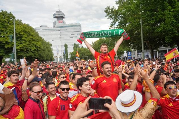 14.07.2024,Berlin,Impressionen vor dem Beginn des Uefa EM Final Spiel England gegen Spanien
