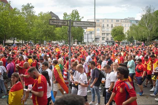 14.07.2024,Berlin,Impressionen vor dem Beginn des Uefa EM Final Spiel England gegen Spanien