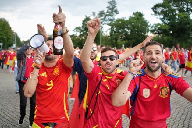 14.07.2024,Berlin,Impressionen vor dem Beginn des Uefa EM Final Spiel England gegen Spanien