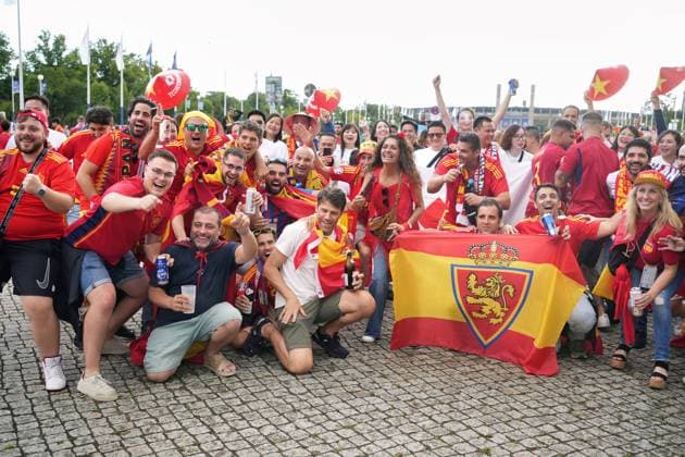 14.07.2024,Berlin,Impressionen vor dem Beginn des Uefa EM Final Spiel England gegen Spanien