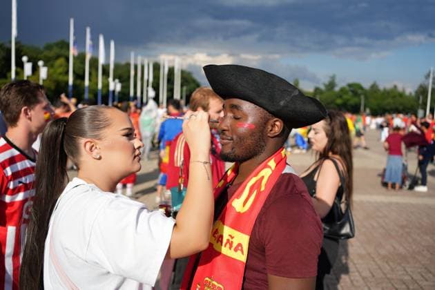 14.07.2024,Berlin,Impressionen vor dem Beginn des Uefa EM Final Spiel England gegen Spanien